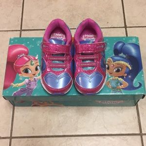 New Size 7 Shimmer and Shine Tennis Shoes Sneakers